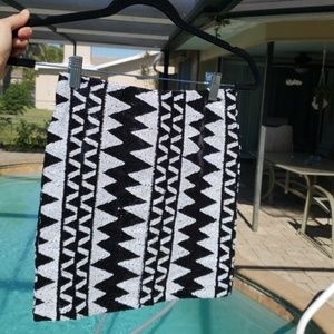 Bodycon short tight club skirt sequined